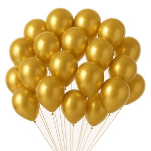 GLOBOLANDIA GLOBOS PERLADOS 10" x 50u DORADO